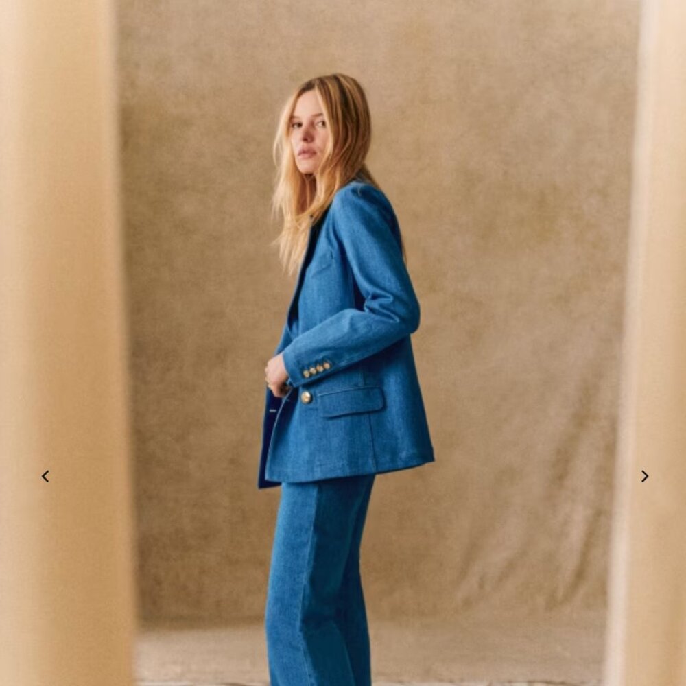 Sezane Christie Jacket (Cyan)